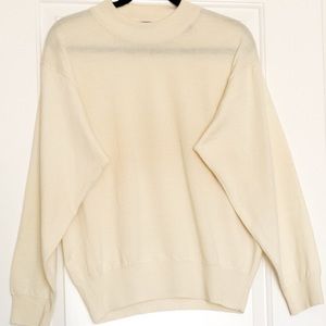 Pendleton Mens Sweater Merino Wool Cream Medium